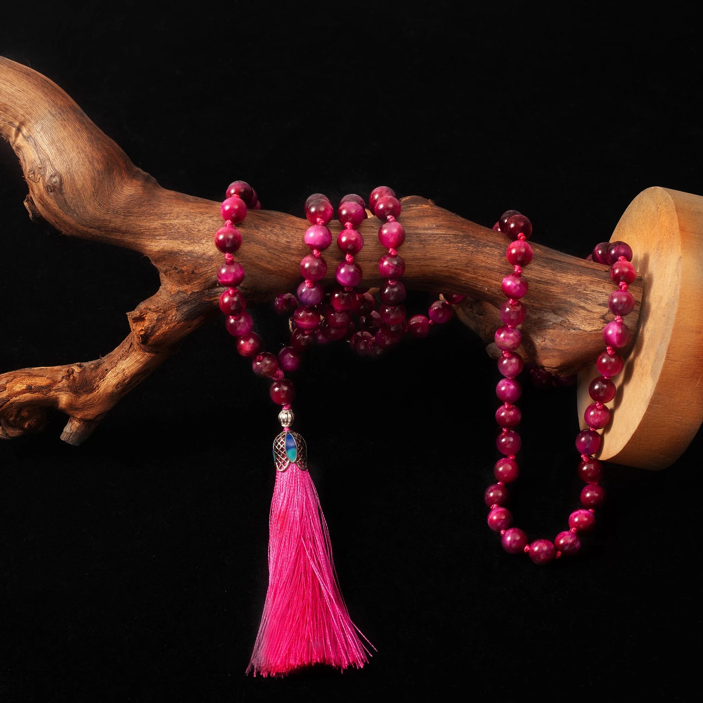 Red Rose Tiger Eye Mala-ToShay.org