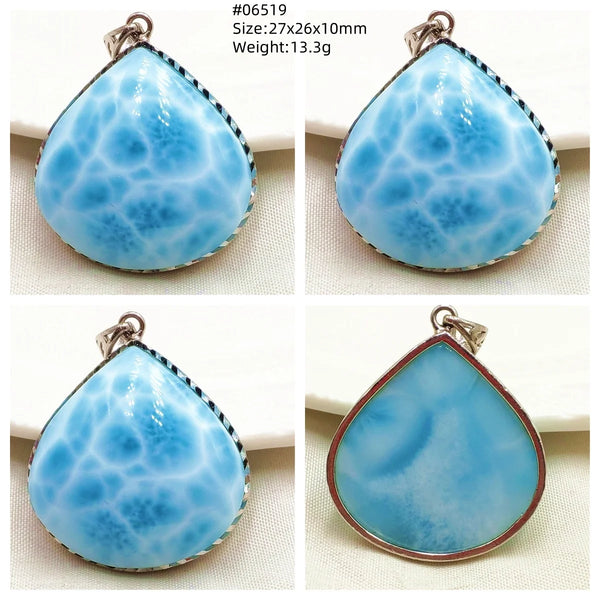 Blue Larimar Pendant-ToShay.org