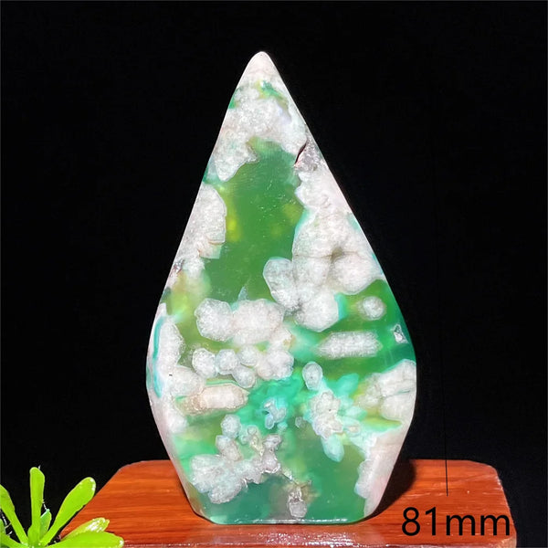 Green Flower Agate Flame-ToShay.org
