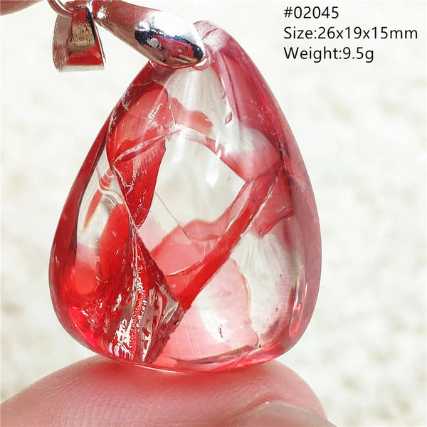 Red Limonite Quartz Pendant-ToShay.org