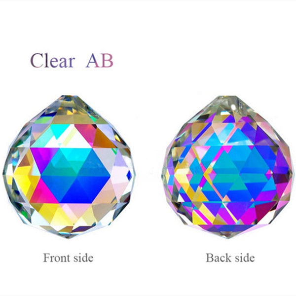 Clear Crystal Faceted Ball-ToShay.org