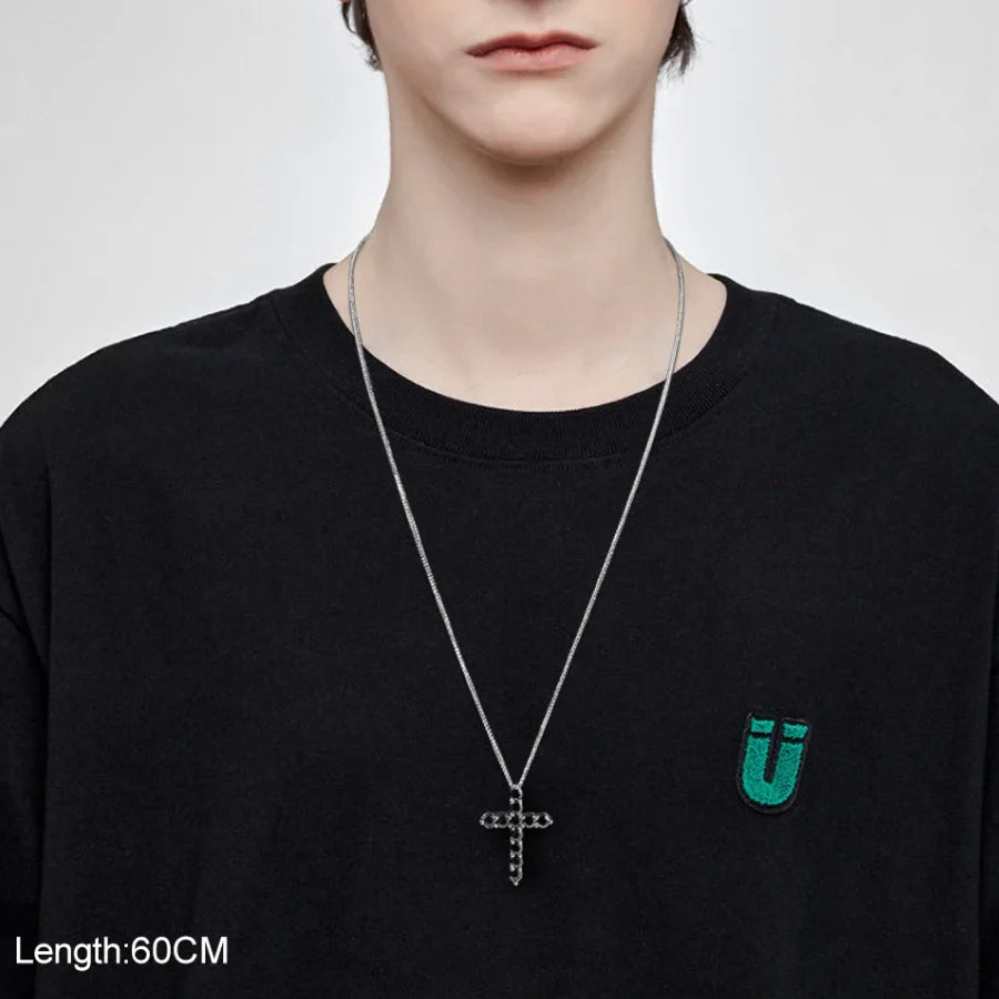 Black Diamond Cross Pendant-ToShay.org