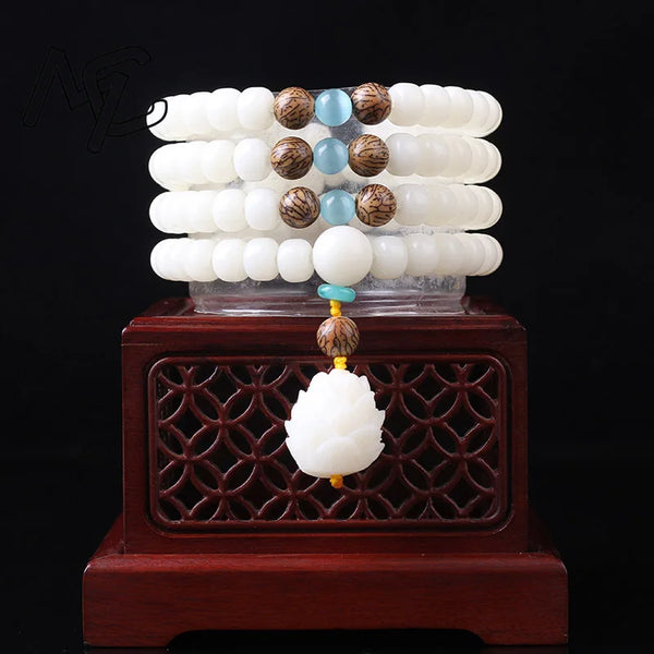 White Bodhi Root Beads-ToShay.org