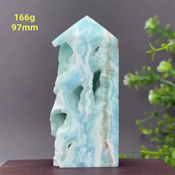 Blue Heteropolar Crystal Tower-ToShay.org