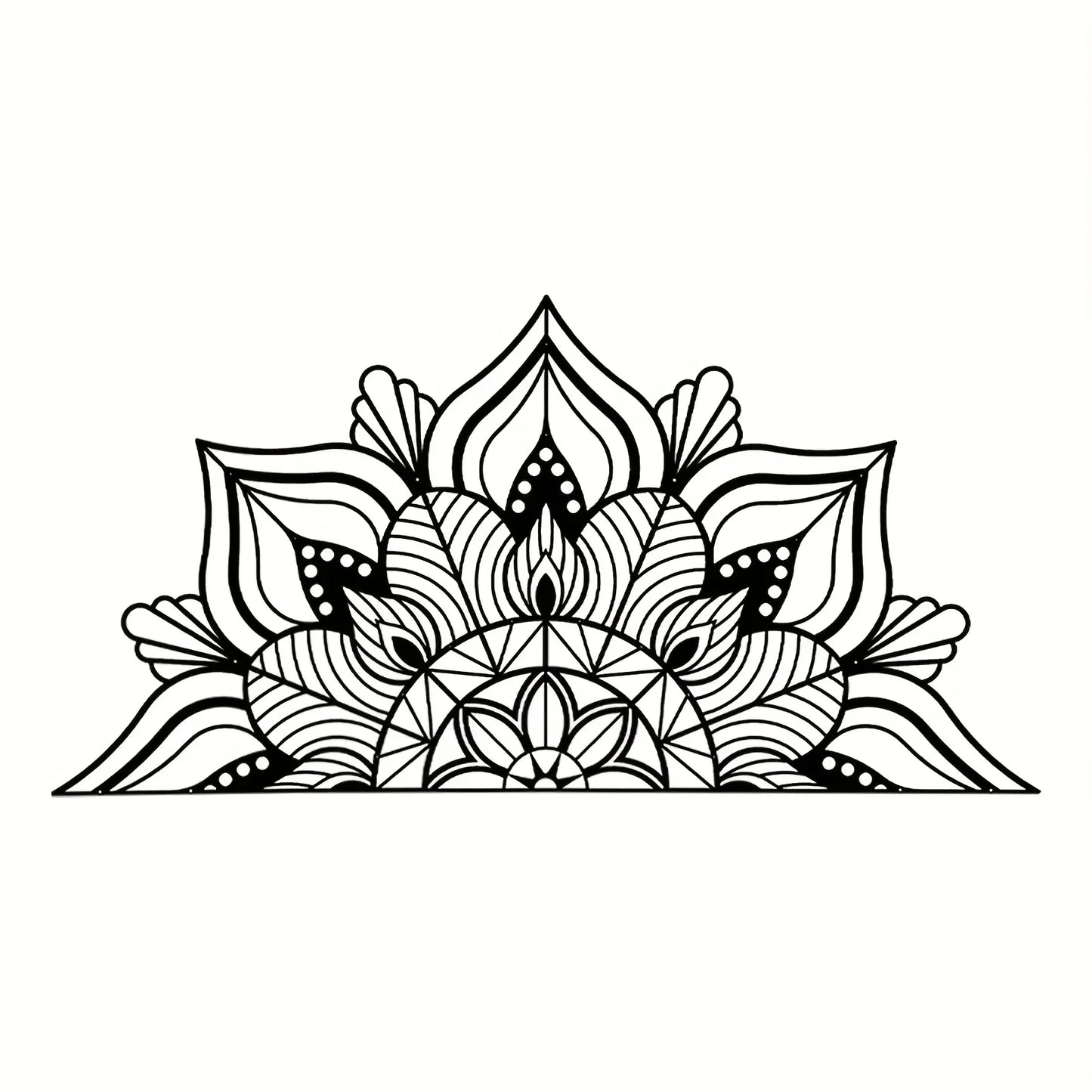 Mandala Lotus Flower Wall Art-ToShay.org
