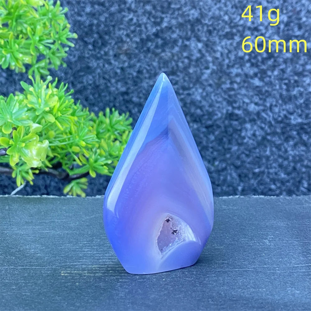 Blue Lace Agate Torch-ToShay.org