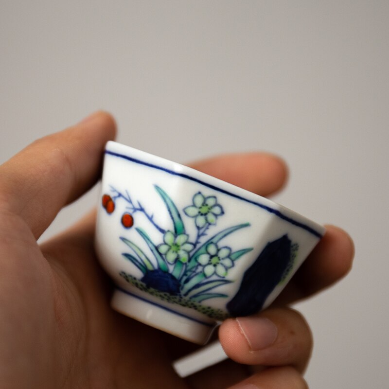 Blue White Ceramic Tea Cups-ToShay.org