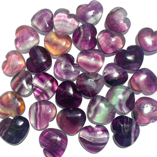 Rainbow Fluorite Hearts-ToShay.org