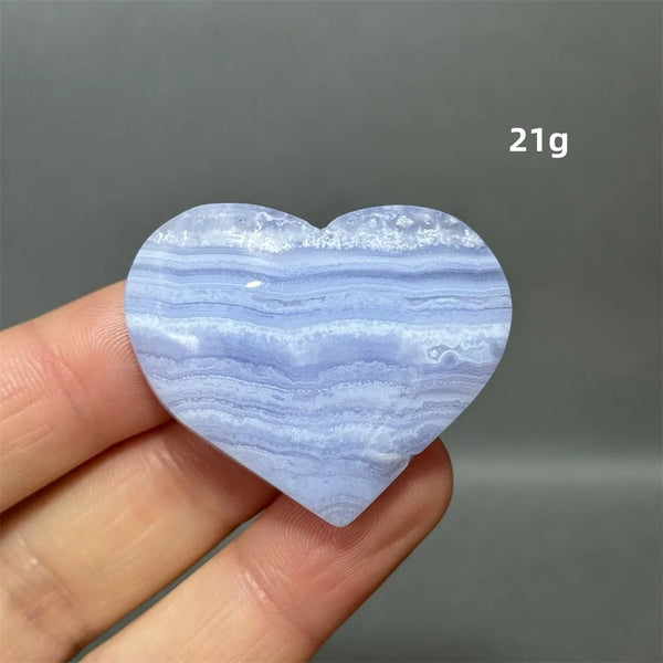 Blue Lace Crystal Heart-ToShay.org