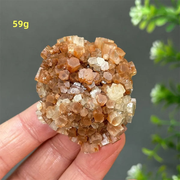 Orange Aragonite Crystal Cluster-ToShay.org