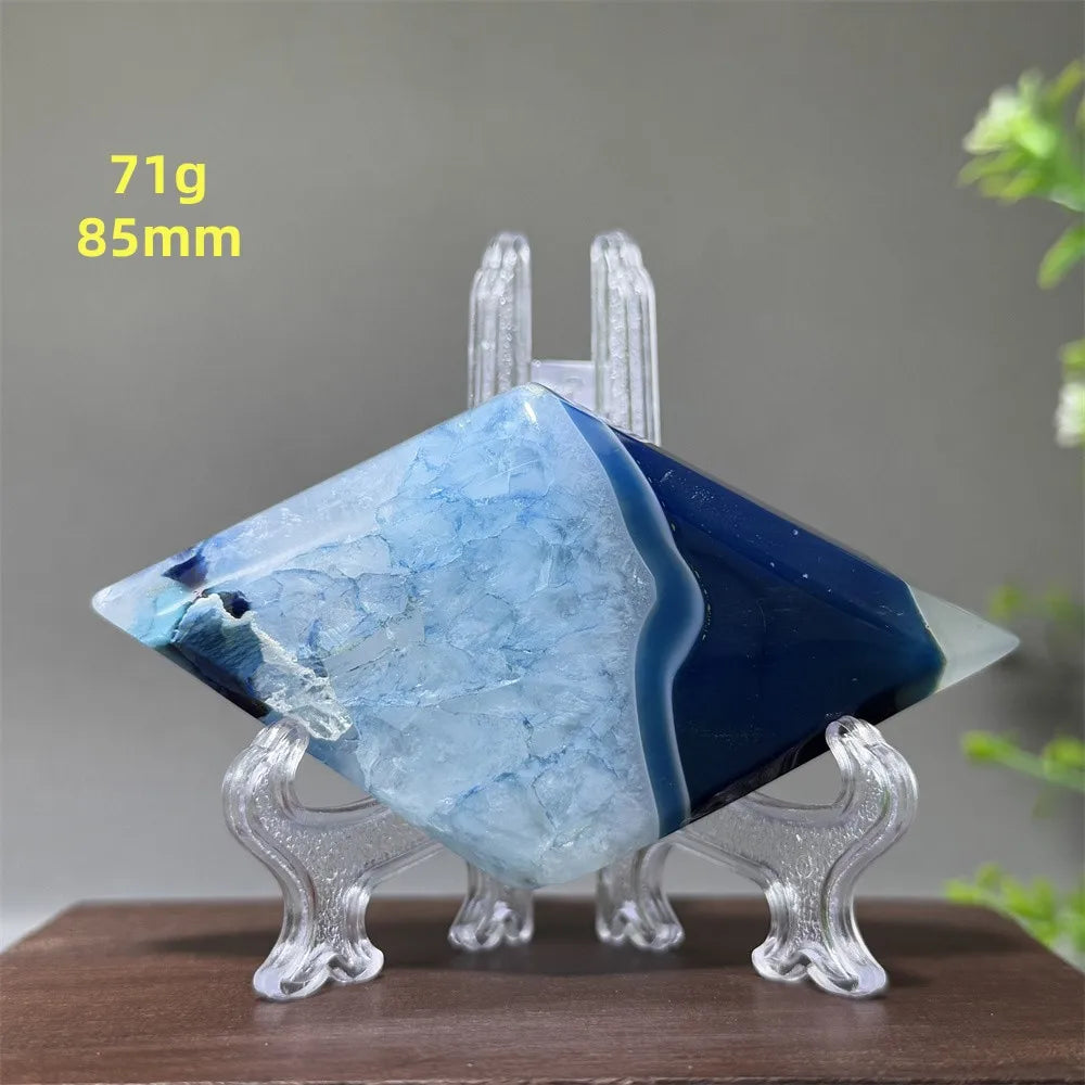 Blue Agate Lace Diamond-ToShay.org