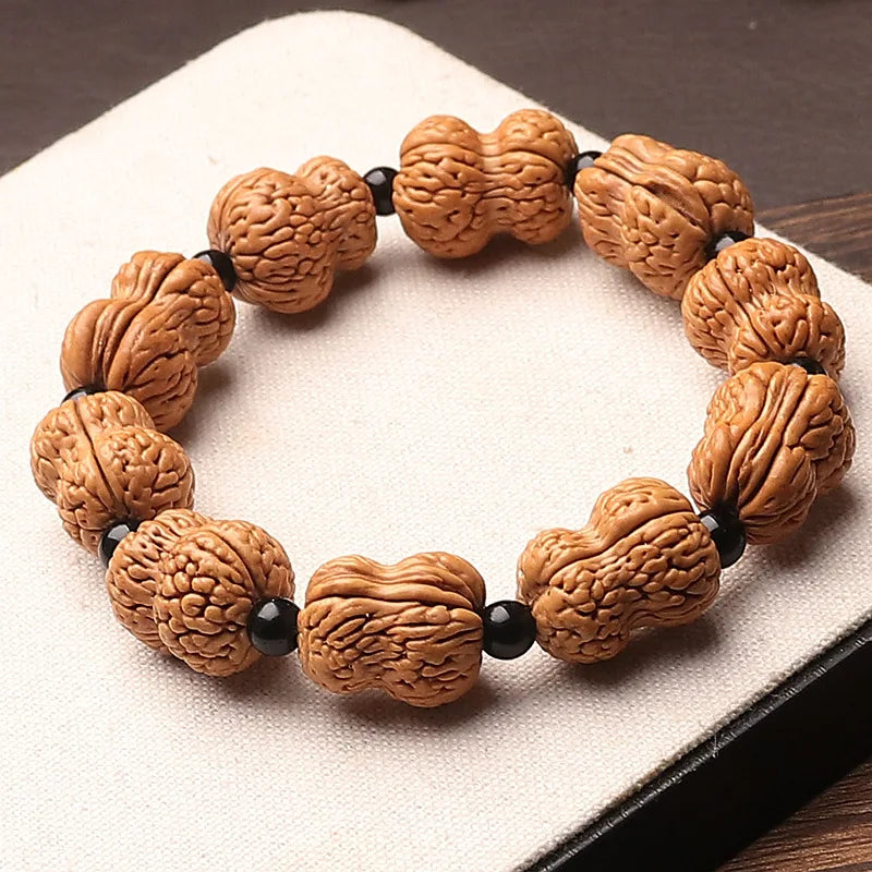 Wood Peach Pit Bracelet-ToShay.org