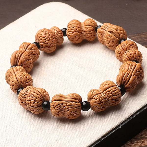 Wood Peach Pit Bracelet-ToShay.org