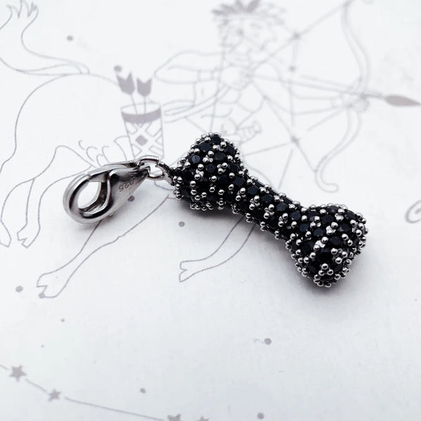 Black Silver Bone Charm-ToShay.org