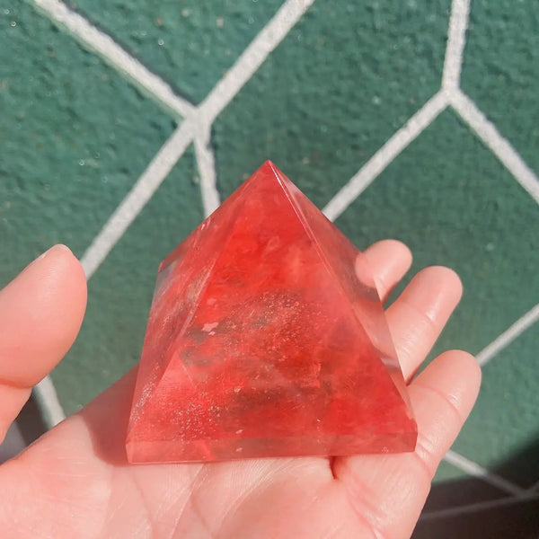 Red Smelting Crystal Pyramid-ToShay.org