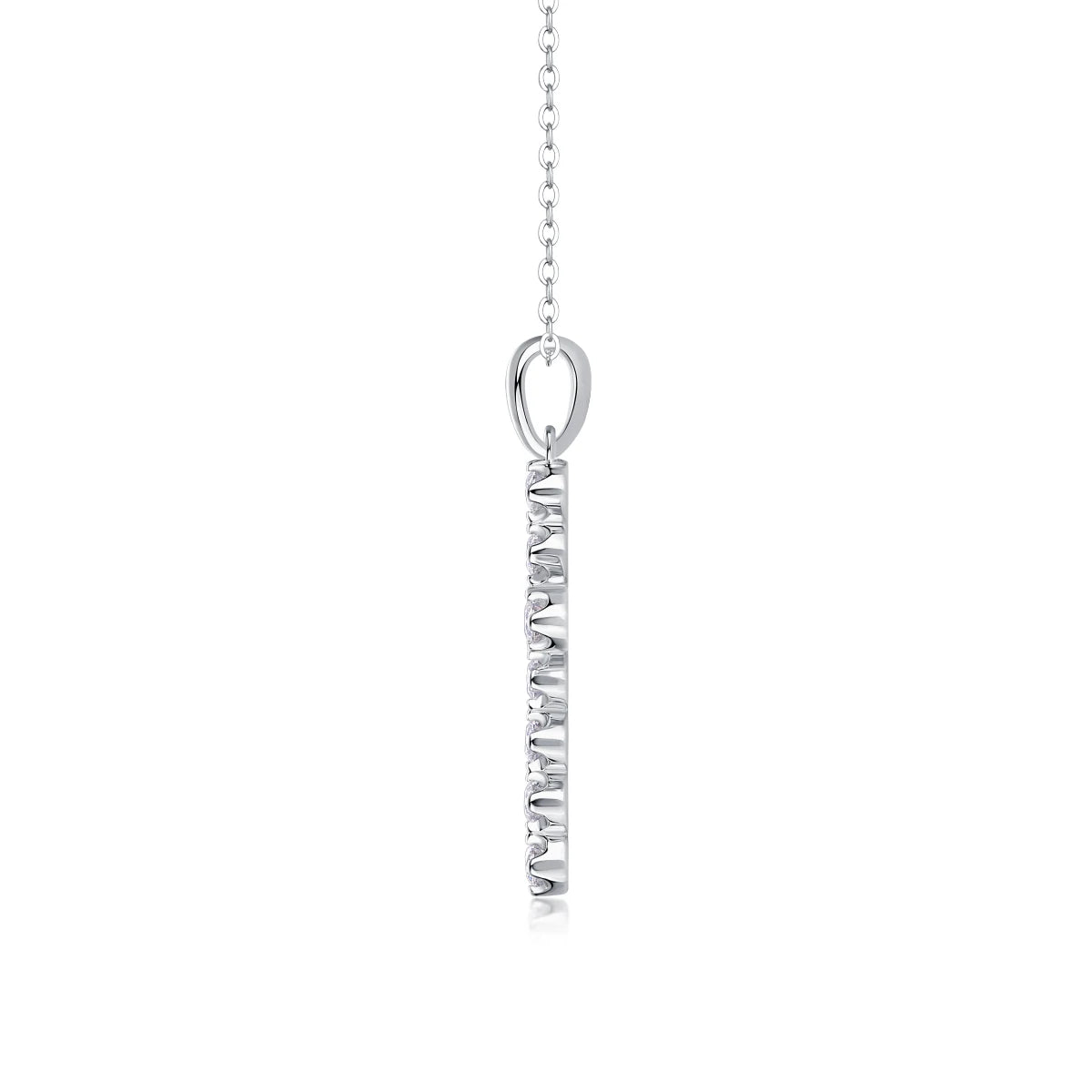 Silver Cross Pendant Necklace-ToShay.org