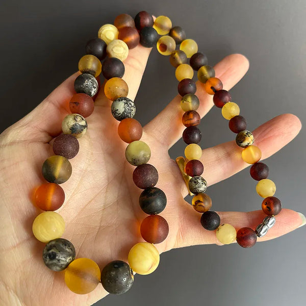 Yellow Amber Necklace-ToShay.org