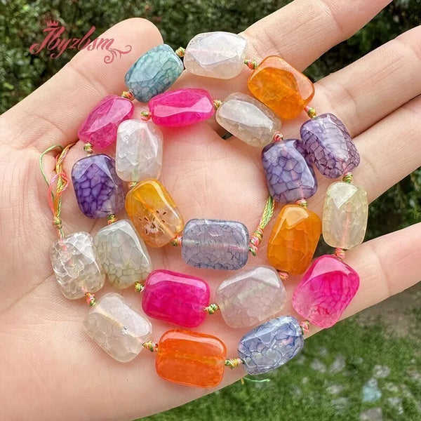 Mixed Cracked Agate Beads-ToShay.org