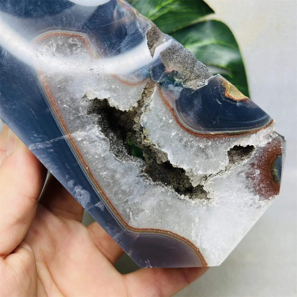 Blue Agate Geode Tower-ToShay.org