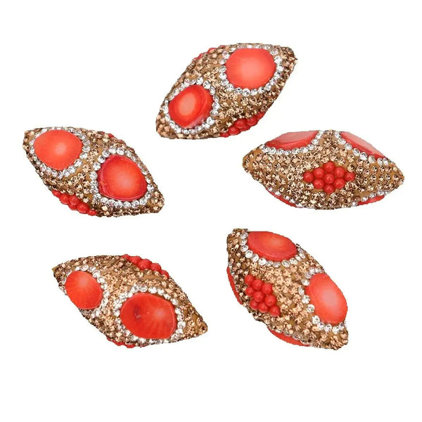 Orange Red Coral Beads-ToShay.org