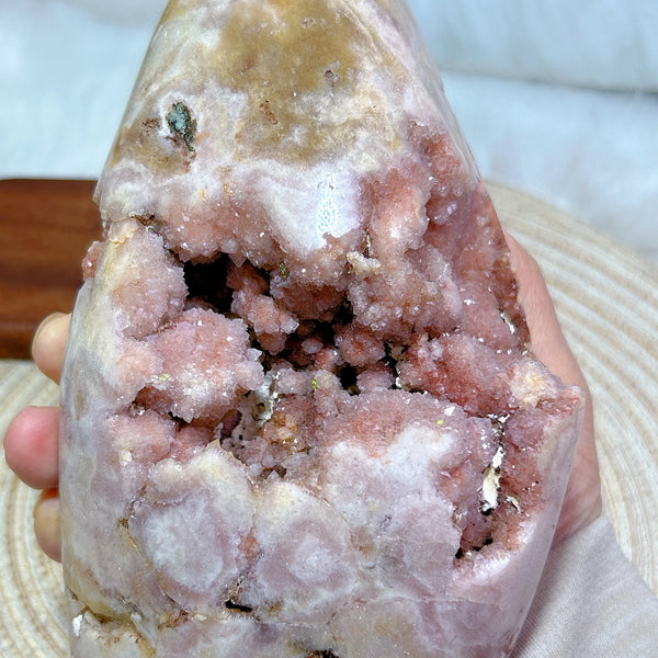 Pink Amethyst Druzy Torch-ToShay.org