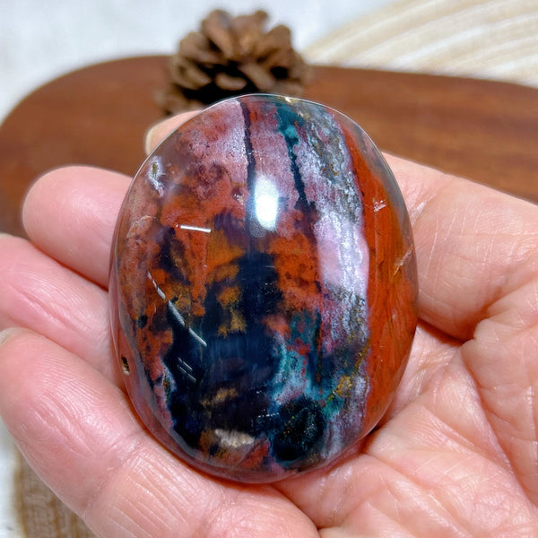Ocean Jasper Palm Stone-ToShay.org