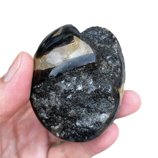 Yellow Septarian Druzy Stone-ToShay.org
