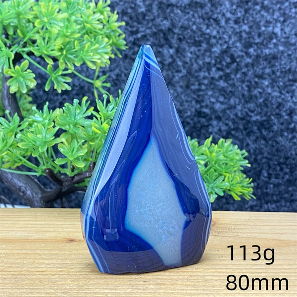 Blue Agate Torch-ToShay.org