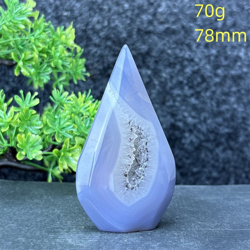 Blue Lace Agate Torch-ToShay.org