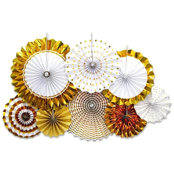 Gold Paper Fans-ToShay.org