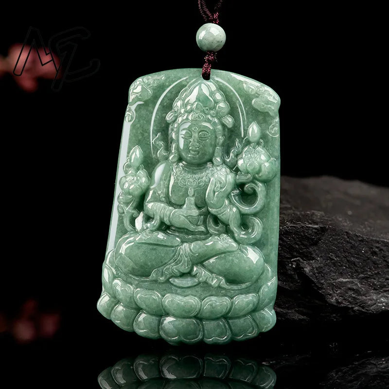 Green Jade Lotus Guanyin-ToShay.org