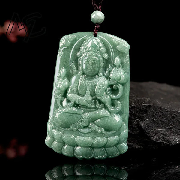 Green Jade Lotus Guanyin-ToShay.org
