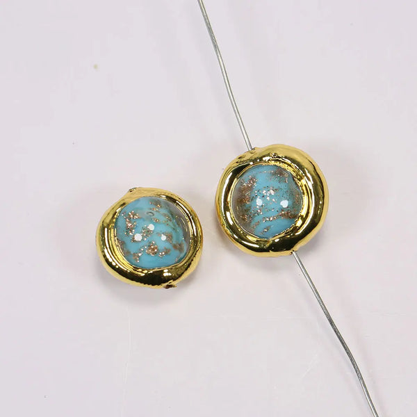 Blue Moss Glass Beads-ToShay.org