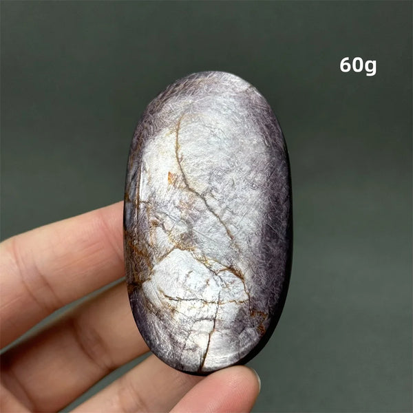 Purple Lepidolite Palm Stone-ToShay.org
