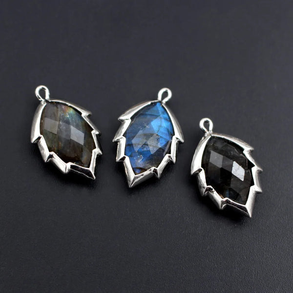 Mixed Crystal Leaf Charms-ToShay.org