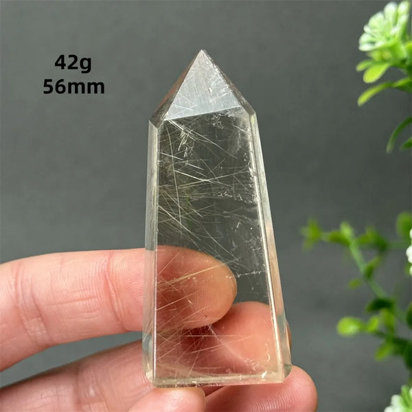 Gold Red Hair Crystal Point-ToShay.org