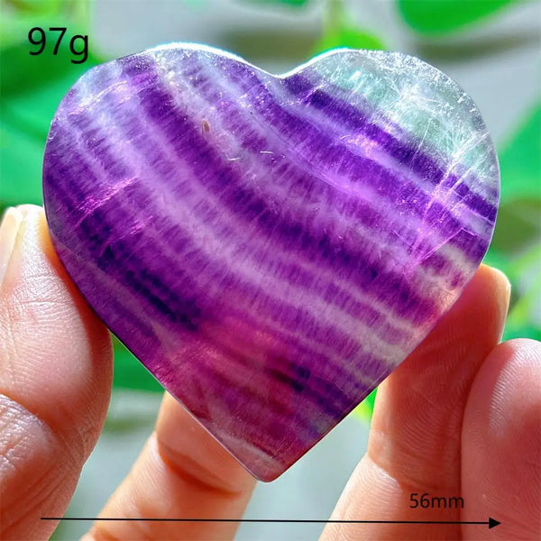 Rainbow Fluorite Heart-ToShay.org