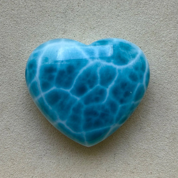 Blue Larimar Heart-ToShay.org