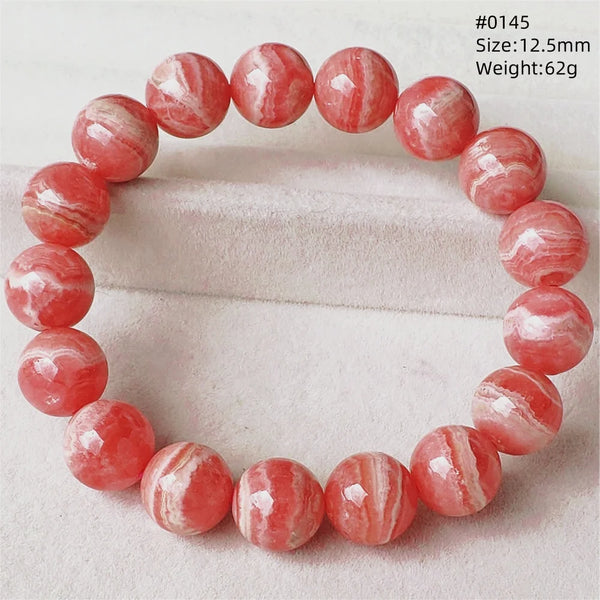 Red Rhodochrosite Bracelet-ToShay.org