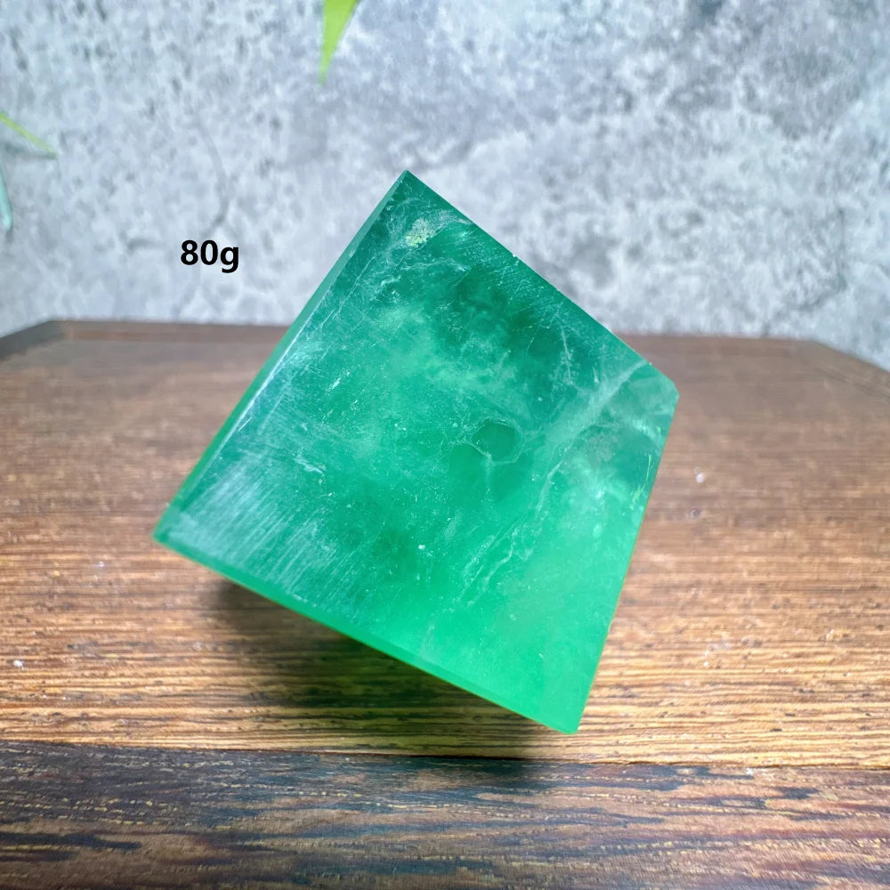 Green Fluorite Cube-ToShay.org