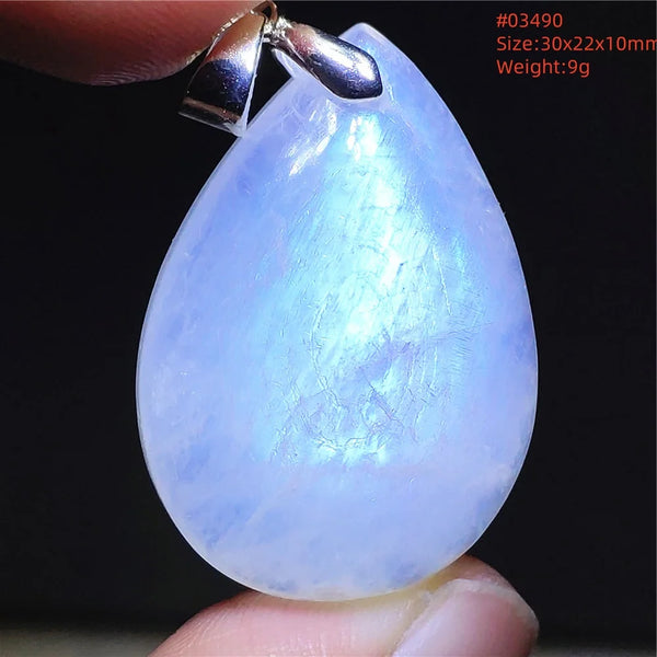 Blue Light Moonstone Pendant-ToShay.org