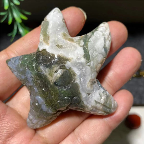 Green Moss Agate Starfish-ToShay.org