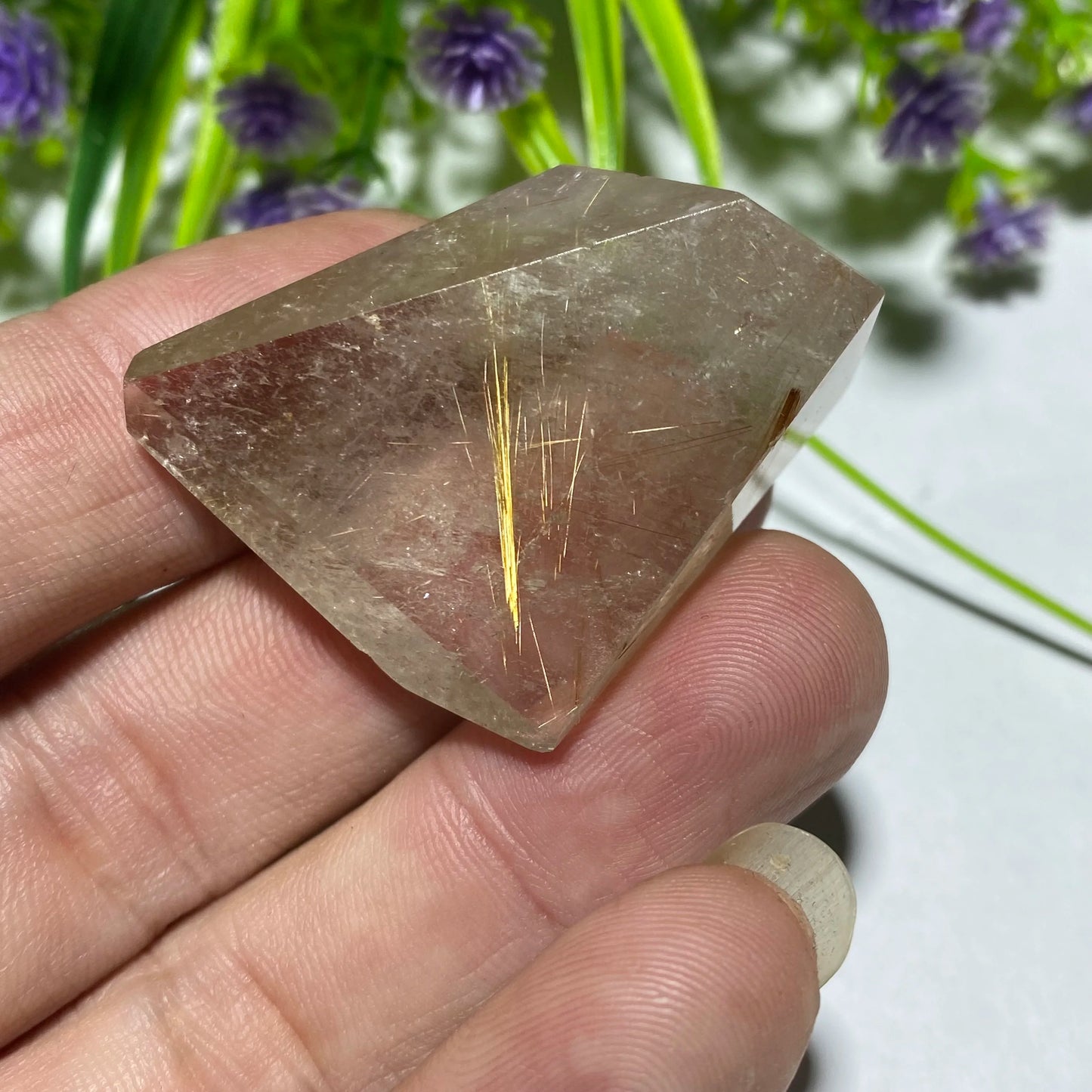 Gold Rutilated Quartz Rock-ToShay.org