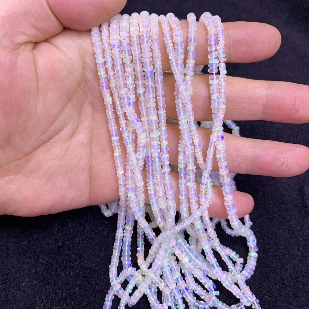 White Opal Abacus Beads-ToShay.org