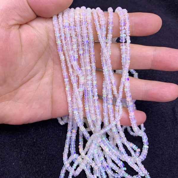 White Opal Abacus Beads-ToShay.org