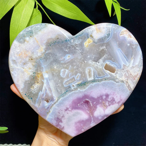 Pink Amethyst Heart-ToShay.org