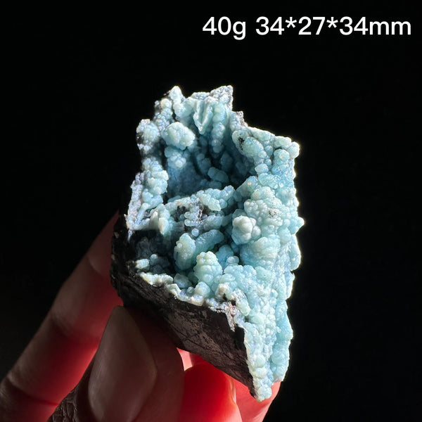 Blue Gibbsite Quartz Crystal-ToShay.org