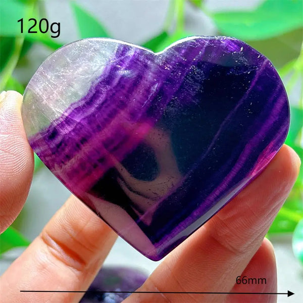 Rainbow Fluorite Heart-ToShay.org