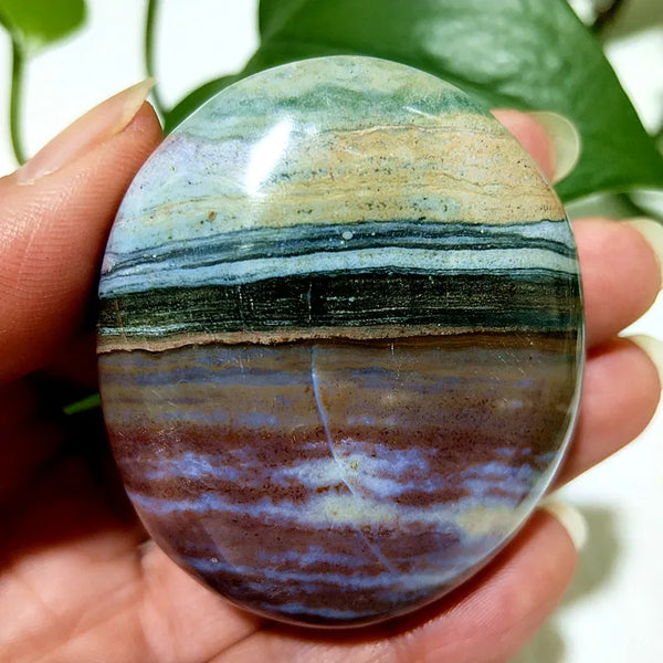 Ocean Jasper Palm Stone-ToShay.org