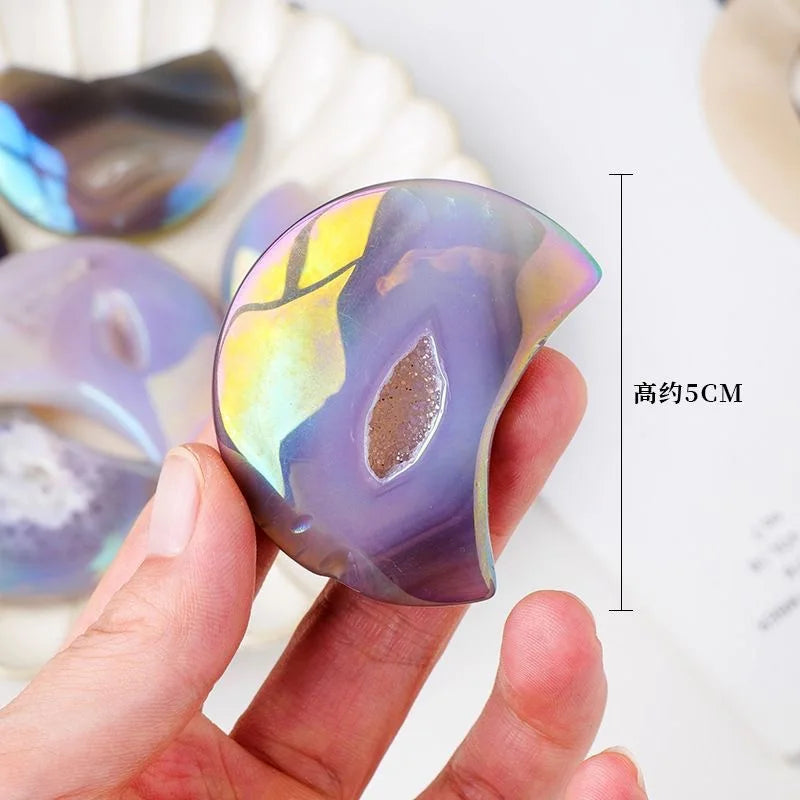 Purple Aura Agate Moon-ToShay.org